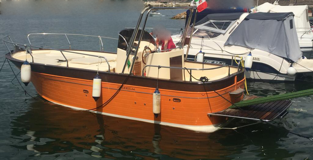 viveur 750 tirrenia boat bateaux barco mercruiser gozzo planante